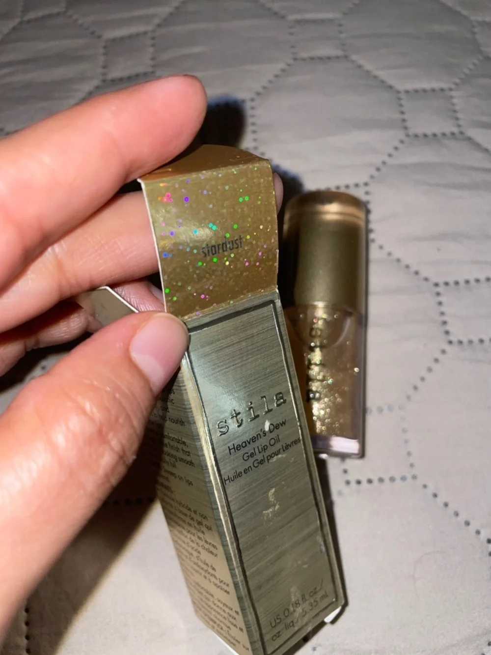 Stila Gold Glitter Gel Lip Oil